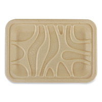 World Centric Fiber Trays, 5.7 x 8.2 x 0.6, Natural, Paper, 500/Carton (TRSC2SLFS)