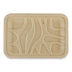 World Centric Fiber Trays, 5.7 x 8.2 x 0.6, Natural, Paper, 500/Carton (TRSC2SLFS)
