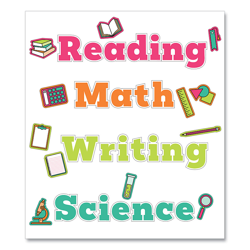 Carson-Dellosa Wall Signs, Core Subjects, Multicolor, 37 Pieces (110570)
