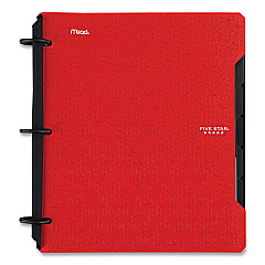 Five Star FLEX Notebinder, 5-Subject, Medium/College Rule, Randomly Assorted Cover Colors, (60) 11" x 8.5 Sheets (29328)