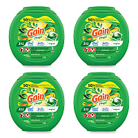 Gain Flings Detergent Pods, Original, 76 Pods/Tub, 4 Tubs/Carton (09207CT)