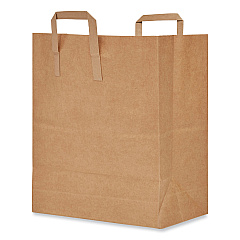 AJM Handle Bag, 12" x 7" x 14", Brown, 300/Bundle (HB70NP3CLG)