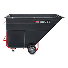 Rubbermaid Commercial Rotomolded Tilt Truck, 303 gal, 1,200 lb Capacity, Plastic, Black (1025BLA)