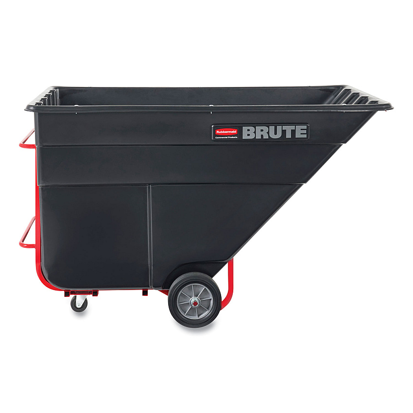 Rubbermaid Commercial Rotomolded Tilt Truck, 303 gal, 1,200 lb Capacity, Plastic, Black (1025BLA)