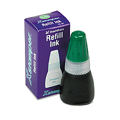Refill Ink for Xstamper Stamps, 10ml-Bottle, Green (22114)
