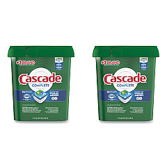 Cascade ActionPacs, Fresh Scent, 40.9 oz Tub, 78/Tub, 2 Tubs/Carton (99269)