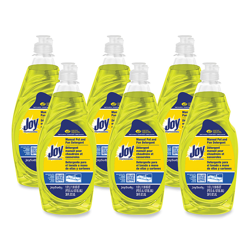 Joy Dishwashing Liquid, 38 oz Bottle, 8/Carton (43606CT)