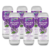 Swiffer PowerMop Refill Cleaning Solution, Lavender Scent, 25.3 oz Refill Bottle, 6/Carton (08421)