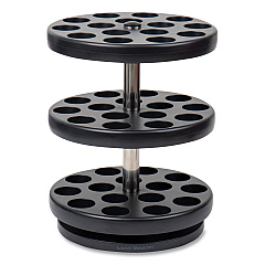 Anchor Collection 3-tier Single Serve Pod Carousel Countertop Organizer, 9.5 X 9.5 X 11.75, Black