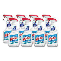 Windex Multi-Surface Vinegar Cleaner, Fresh Clean Scent, 23 oz Spray Bottle, 8/Carton (312620)