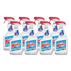 Windex Multi-Surface Vinegar Cleaner, Fresh Clean Scent, 23 oz Spray Bottle, 8/Carton (312620)