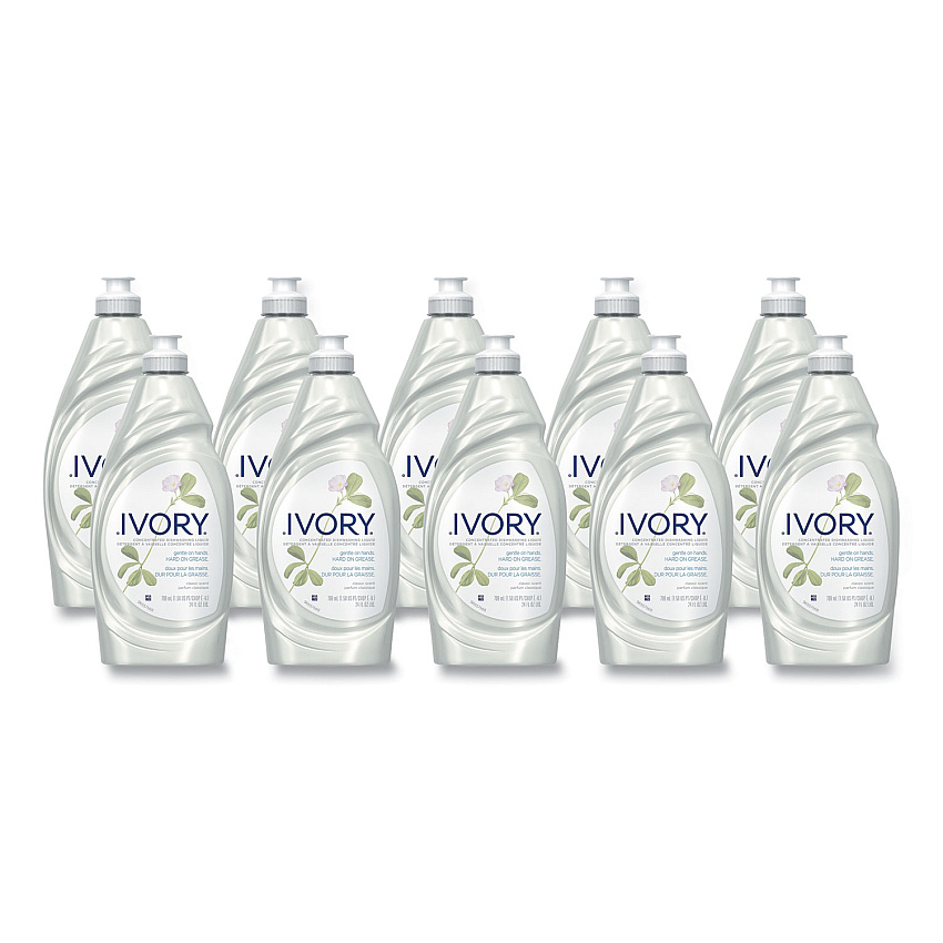 Ivory Dish Detergent, Classic Scent, 24 oz Bottle, 10/Carton (25574)