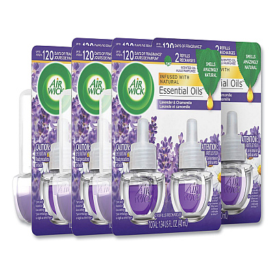 Air Wick Scented Oil Refill, Lavender and Chamomile, 0.67 oz, 2/Pack (78473CT)