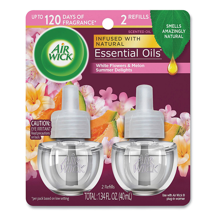 Air Wick Life Scents Scented Oil Refills, Summer Delights, 0.67 oz, 2/Pack (91112PK)