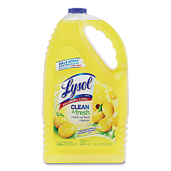 LYSOL Brand Clean and Fresh Multi-Surface Cleaner, Sparkling Lemon and Sunflower Essence, 144 oz Bottle (77617EA)