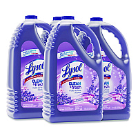 LYSOL Brand Clean and Fresh Multi-Surface Cleaner, Lavender and Orchid Essence, 144 oz Bottle, 4/Carton (88786)