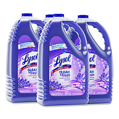 LYSOL Brand Clean and Fresh Multi-Surface Cleaner, Lavender and Orchid Essence, 144 oz Bottle, 4/Carton (88786)