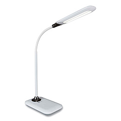 OttLite Wellness Series Sanitizing Enhance LED Desk Lamp, 8.5" to 11" High, White (SCD0500S)