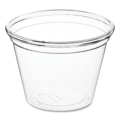 World Centric PLA Clear Cold Cups, 1 oz, Clear, 3,000/Carton (CPCS1S)