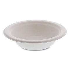 Pactiv EarthChoice PFAS Free Compostable Dinnerware, Bowl, 12 oz, Natural, 1,000/Carton (MC50012PFREE)