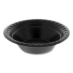 Pactiv Placesetter Deluxe Laminated Foam Dinnerware, Bowl, 4 oz, Black 1,250/Carton (YTKB00040000)