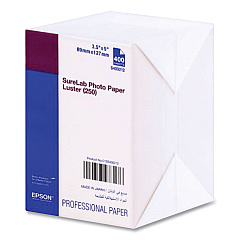 Epson SureLab Photo Paper, 3.5 x 5, Luster White, 400/Pack (S400212)