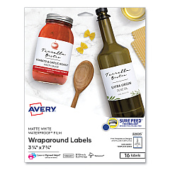 Avery 22835 Durable Water-Resistant Wraparound Labels