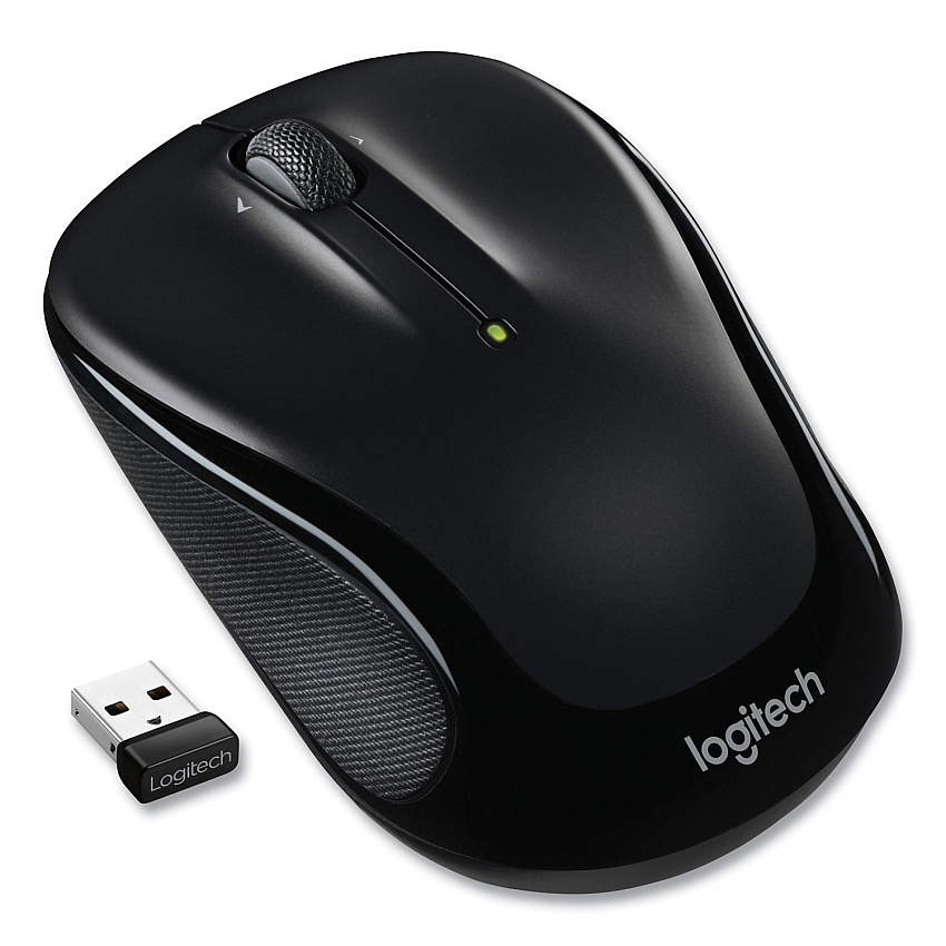 Logitech M325S Wireless Mouse, 2.4 GHz Frequency, 32.8 ft Wireless Range, Left/Right Hand Use, Black (910006825)