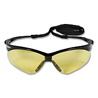 KleenGuard Nemesis Safety Glasses, Black Frame, Amber Lens (25659)