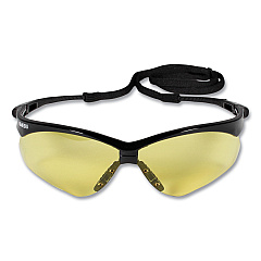 KleenGuard Nemesis Safety Glasses, Black Frame, Amber Lens (25659)