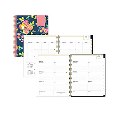 Blue Sky Day Designer Peyton Create-Your-Own Cover Weekly/Monthly Planner, Floral, 11 x 8.5, Navy, 12-Month (July-June): 2022-2023 (107924)