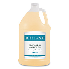 Biotone Revitalizing Massage Oil, 1 gal Bottle, Unscented (ROU1G)