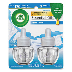Air Wick Scented Oil Refill, Fresh Linen, 0.67 oz, 2/Pack (82291PK)