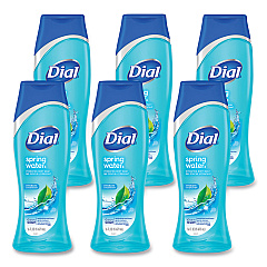Dial Spring Water Body Wash, Spring Water Scent, 16 oz, 6/Carton (02653)