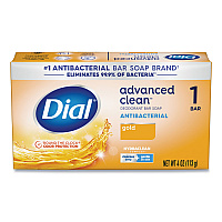 Deodorant Bar Soap, Iconic Dial Gold Fragrance, 4 oz Wrapped Retail Bar, 36/Carton (92617)
