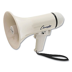 Champion Sports Megaphone, 4-8W, 400 Yard Range, White (MP4W)