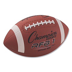 Champion Sports Rubber Sports Ball, Football, Official NFL, No. 9 Size, Brown (RFB1)
