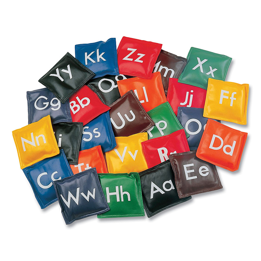 Champion Sports Alphabet Bean Bag Set, Vinyl, Assorted Colors, 26/Box (AB55)