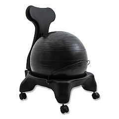 Champion Sports FitPro Ball Chair, Supports Up to 200 lb, Gray (BCHX)