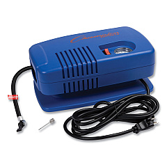 Champion Sports Electric Inflating Pump with Gauge, Hose and Needle, 0.25 hp Compressor, 50 psi, 8 ft Cord (EP1500)