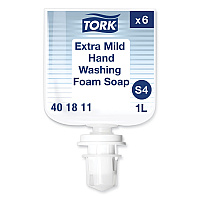 Tork Extra Mild Foam Soap, Unscented, 1 L Refill, 6/Carton (401811)