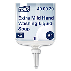 Tork Premium Extra Mild Soap, Unscented, 1 L Refill, 6/Carton (400029)