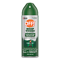 OFF! Deep Woods Insect Repellent, 6 oz Aerosol Spray, 12/Carton (354266)