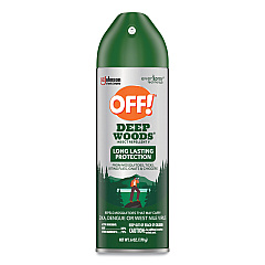 OFF! Deep Woods Insect Repellent, 6 oz Aerosol Spray, 12/Carton (354266)