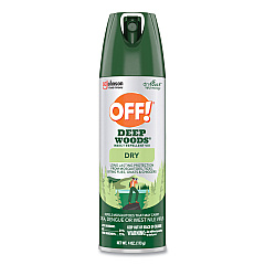 OFF! Deep Woods Dry Insect Repellent, 4 oz, Aerosol, Neutral, 12/Carton (315652)