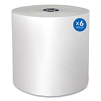 Pro Hard Roll Paper Towels with Absorbency Pockets, for Scott Pro Dispenser, Gray Core Only, 7.5" x 900 ft, 6 Rolls/Carton (43960)