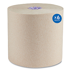 Scott Essential 100% Recycled Fiber Hard Roll Towel, 1.75" Core, 8" x 700 ft, Brown, 6/Carton (54038)