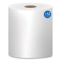 Scott Essential High Capacity Hard Roll Towels for Business, Absorbency Pockets, 1.5" Core, 8" x 1,000 ft, White, 12 Rolls/Carton (01000)