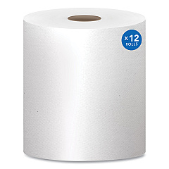 Scott Essential High Capacity Hard Roll Towels for Business, Absorbency Pockets, 1.5" Core, 8" x 1,000 ft, White, 12 Rolls/Carton (01000)