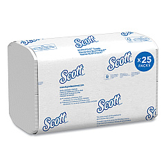 Pro Scottfold Towels, 7.8 x 12.4, White, 175 Towels/Pack, 25 Packs/Carton (01960)